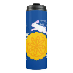 Mid Autumn Festival Mooncake Jumping Moon Rabbit Thermal Tumbler