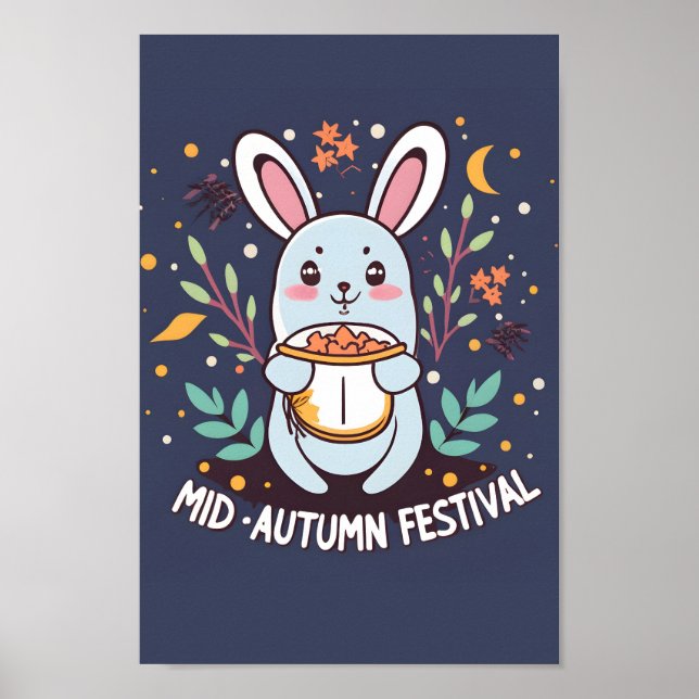 Mid Autumn Festival Rabbit Poster (Front)