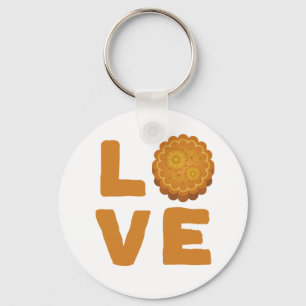 Mid-Autumn Harvest Moon Lantern Festival Mooncakes Keychain
