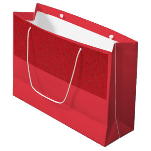 Mid-Band Noise Tomato Red Custom Gift Bag