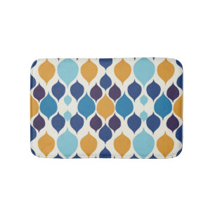 Mid Century 1960s Geometric   Bath Mat