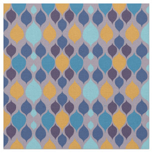 Mid Century 1960s Geometric Pastel Fabric