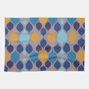 Mid Century 1960s Geometric Pastel Kitchen Towel