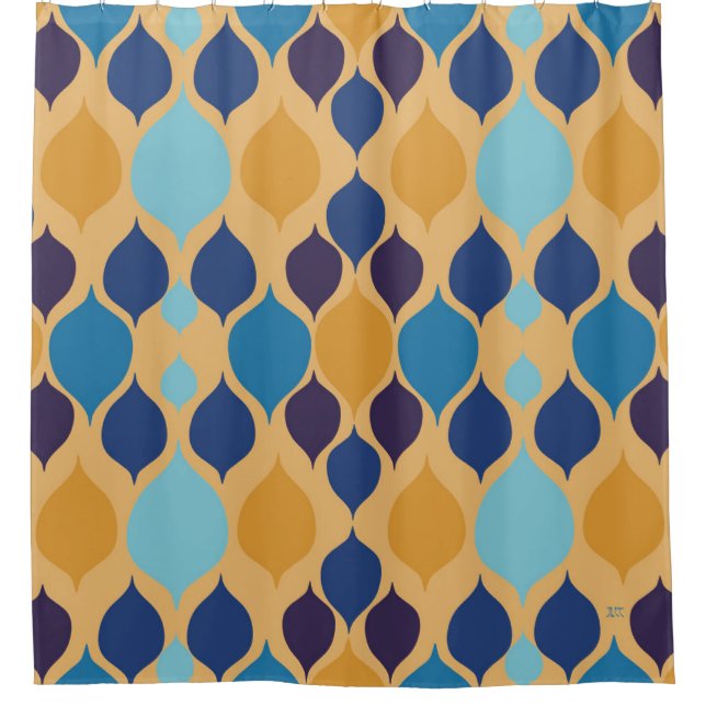 Mid Century 1960s Geometric Yellow (Front)