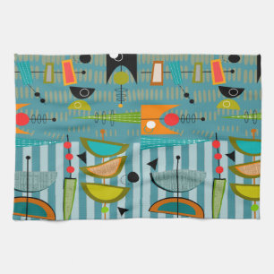 Mid-Century  Abstract #19 Kitchen Towel