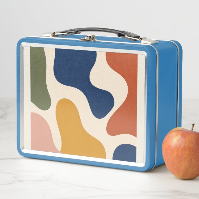 Mid-Century Abstract Lunch Box (En situation)