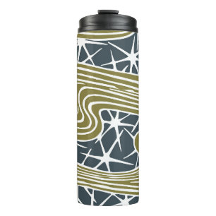 Mid century abstract modern Illustration - Beautif Thermal Tumbler