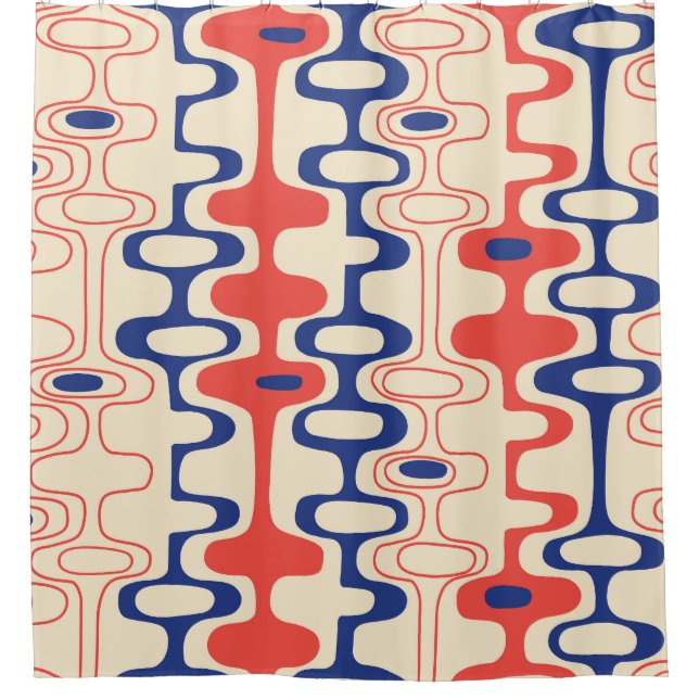 Mid-century abstract: modern seamless design. (Front)