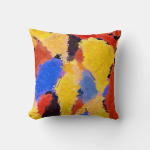 Mid Century Abstract Throw Pillow