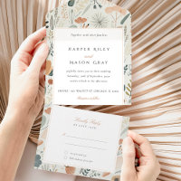 Mid-Century All-in-One Tear-Away RSVP