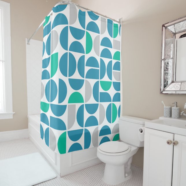 Mid Century Aquatic Tiles (In Situ)