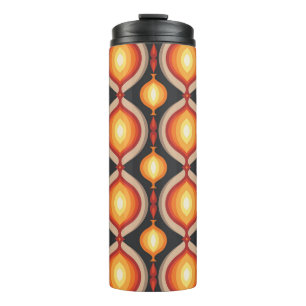 Mid-century art: abstract geometric background. thermal tumbler