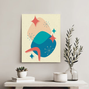 Mid Century Atomic Age Abstract  Canvas Print