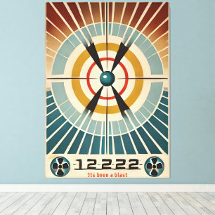 Mid Century Atomic Age Art Its Been A Blast Canvas Print