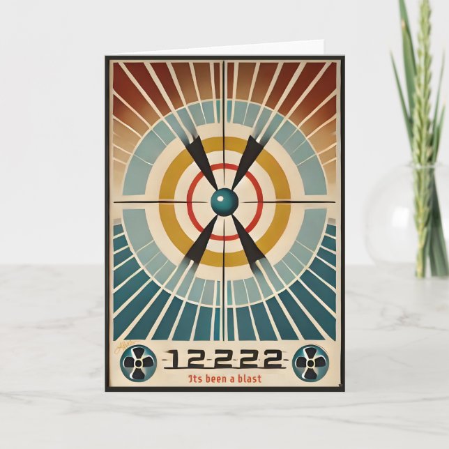 Mid Century Atomic Age Art Its Been A Blast Card (Front)