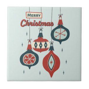 Mid-Century Atomic Christmas Tile