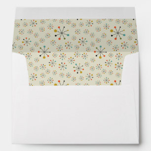Mid-Century Atomic Inspired Pattern Envelope