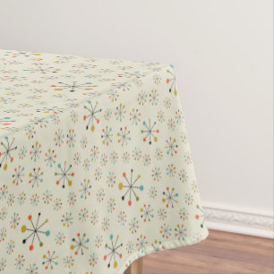 Mid-Century Atomic Inspired Pattern Tablecloth