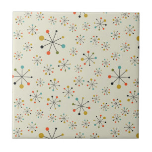 Mid-Century Atomic Inspired Pattern Tile