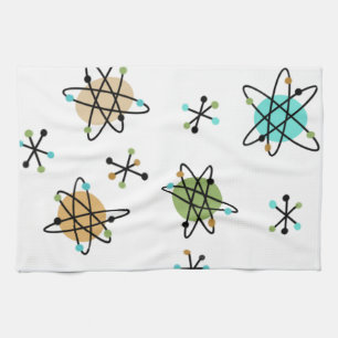 Mid-Century Atomic Kitchen towel