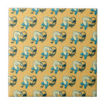 Mid Century Atomic Kitty Ceramic Tiles<br><div class="desc">Mid-century modern and atomic era inspired tiles designed similar to the 1950's era. Many people own mid-century homes and will buy products that represent the time period. Get some vintage styled, modern accent tiles for your next home renovation! It's the perfect finishing touch for your Mid Century home. Make your...</div>