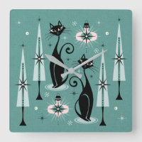 Mid Century Atomic Kitty Christmas ©studioxtine