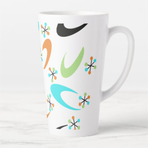 Mid-Century Atomic Latte Mug