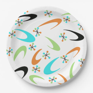 Mid-Century Atomic Paper Plates
