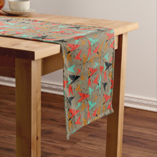 Mid-Century, Atomic Pattern 14" X 72" Table Runner