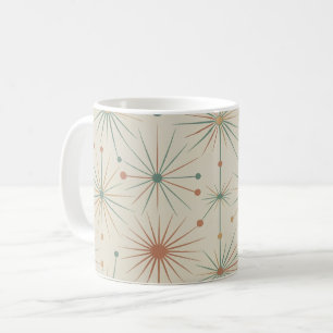 Mid Century Atomic Starburst Modern Retro Coffee Mug