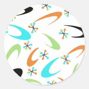 Mid-Century Atomic Stickers