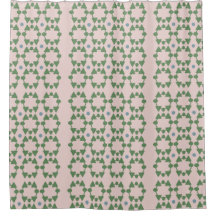 Mid century blush pink, sage green patterned 