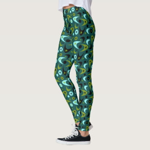Mid-Century Boomerangs Leggings