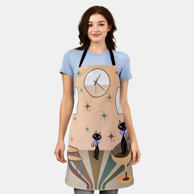 Mid Century Cat Mid-Century Modern Apron (Worn)