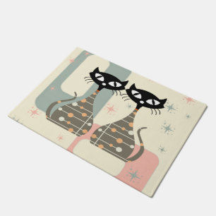 Mid Century Cat Mid-Century Modern Doormat