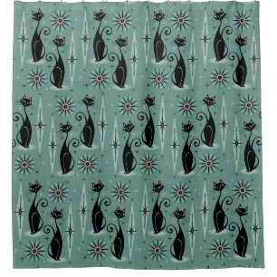 Mid Century Cats and Clocks