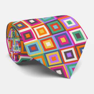 Mid Century Chequered Matisse Inspired Design Tie