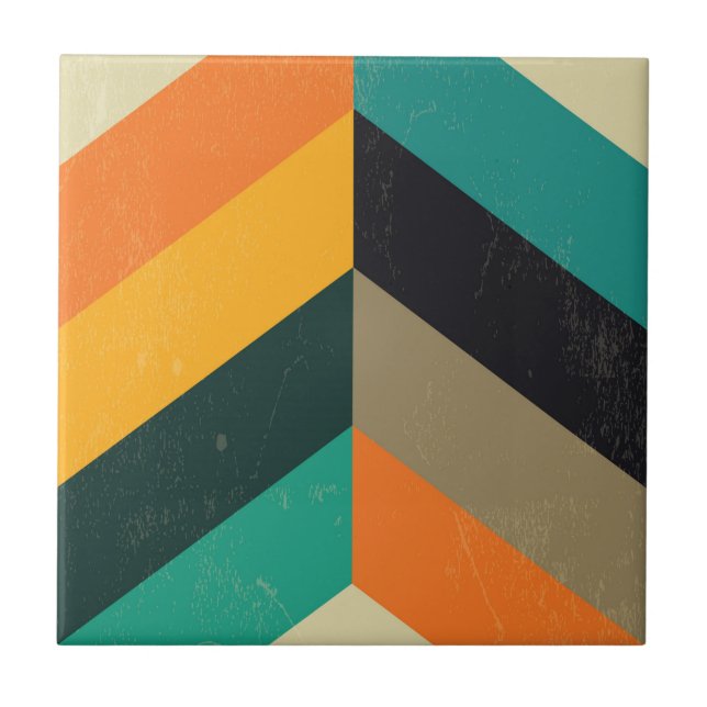 Mid Century Chevron Tile (Front)