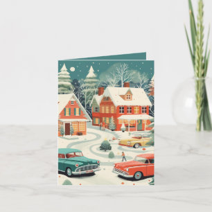 Mid Century Christmas Card