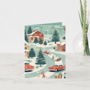 Mid Century Christmas Card