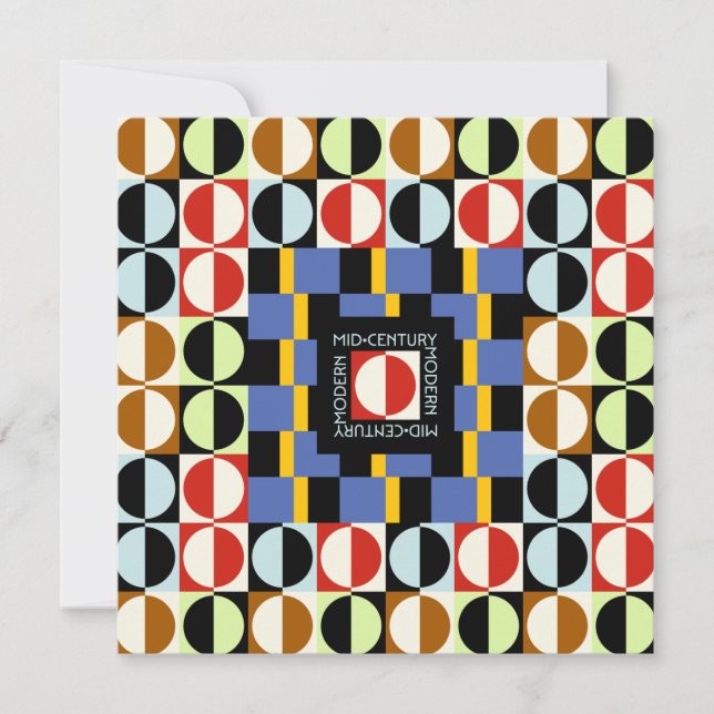 Mid-Century Circles Card (Front)