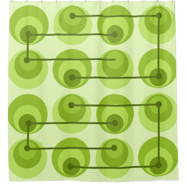 Mid Century Circles Chartreuse (Front)