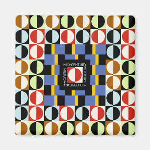 Mid-Century Circles Magnet
