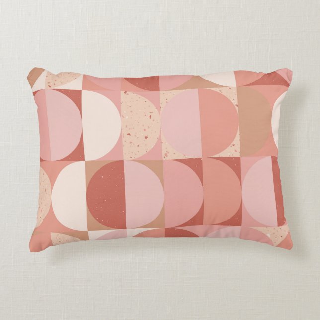 Mid-Century Circles: Modern Geometric Pattern. Accent Pillow (Front)