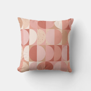 Mid-Century Circles: Modern Geometric Pattern. Throw Pillow