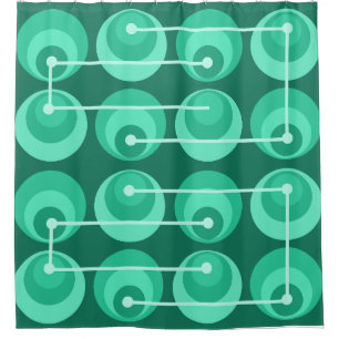 Mid Century Circles Teal