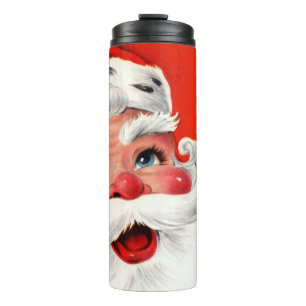 Mid-Century Close-Up Santa Thermal Tumbler