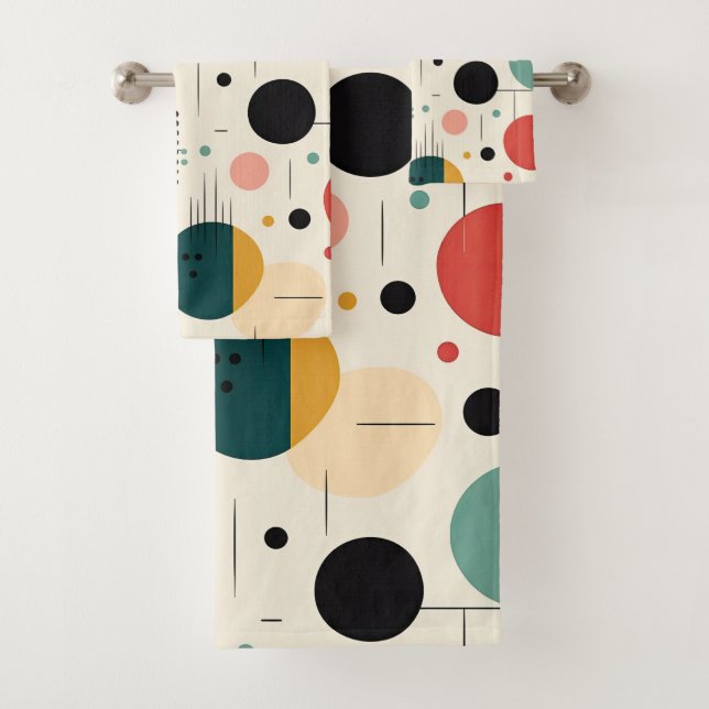 Mid century colorful geometric pattern (En situation)