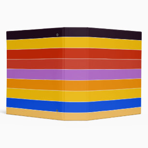 Mid Century Colour Stripes Binder