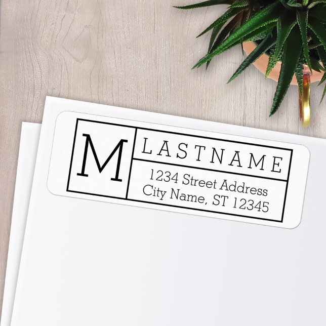 Mid Century Custom Family Name - Return Address (Creator Uploaded)